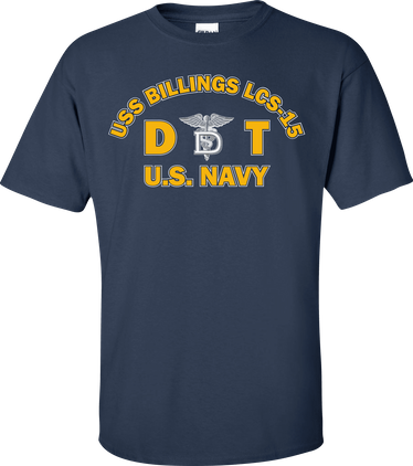 USS BILLINGS LCS-15 Rate DT Dental Technician T-Shirt