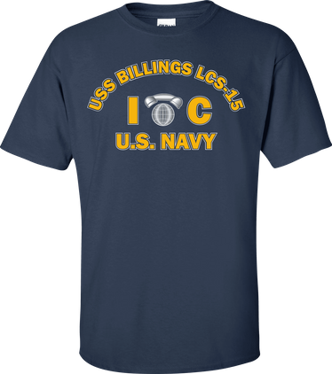 USS BILLINGS LCS-15 Rate IC Interior Communications Electrician T-Shirt