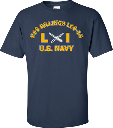 USS BILLINGS LCS-15 Rate LI Lithographer T-Shirt