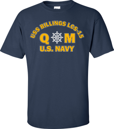 USS BILLINGS LCS-15 Rate QM Quartermaster T-Shirt