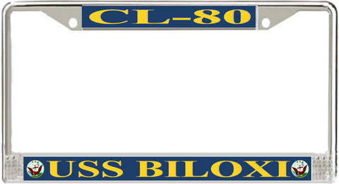 USS Biloxi CL-80 License Plate Frame