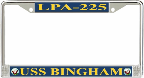 USS Bingham LPA-225 License Plate frame