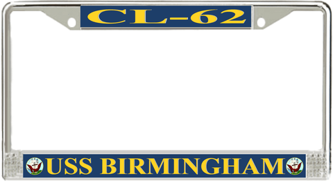 USS Birmingham CL-62 License Plate Frame
