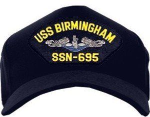USS Birmingham SSN 695 (Blue Water Silver Dolphins) Emblematic Cap