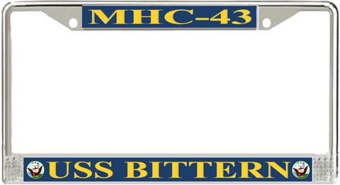 USS Bittern MHC-43 License Plate Frame