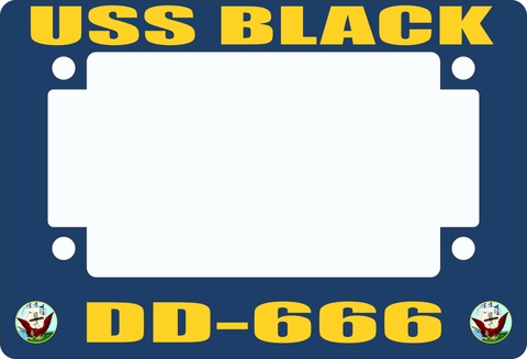 USS Black DD-666 Motorcycle Frame