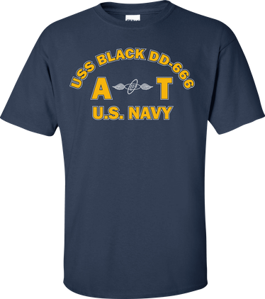 USS BLACK DD-666 Rate AT Aviation Electronics Technician T-Shirt