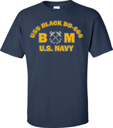 USS BLACK DD-666 Rate BM Boatswains Mate T-Shirt