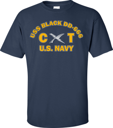 USS BLACK DD-666 Rate CT Cryptologic Technician T-Shirt