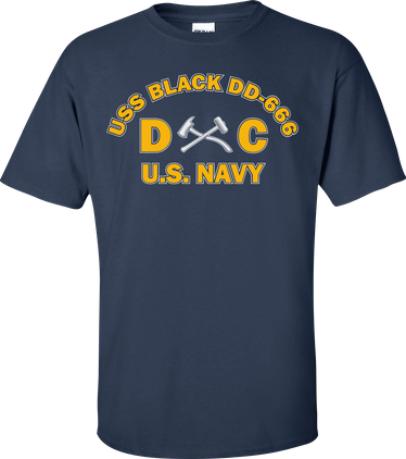 USS BLACK DD-666 Rate DC Damage Controlman T-Shirt
