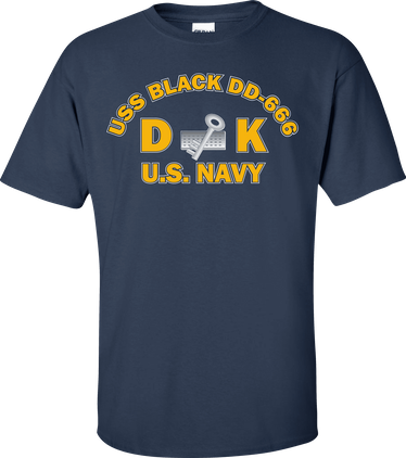 USS BLACK DD-666 Rate DK Disbursing Clerk T-Shirt