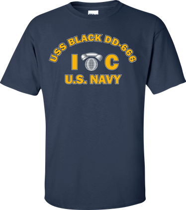 USS BLACK DD-666 Rate IC Interior Communications Electrician T-Shirt