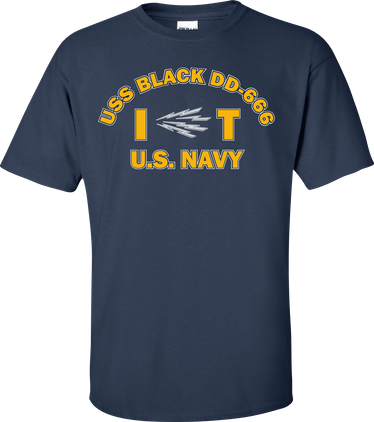 USS BLACK DD-666 Rate IT Information Systems Technician T-Shirt
