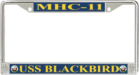 USS Blackbird MHC-11 License Plate Frame