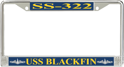 USS Blackfin SS-322 License Plate Frame