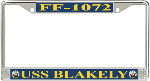 USS Blakely FF-1072 License Plate Frame