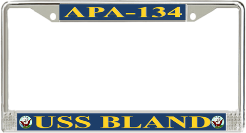USS Bland APA-134 License Plate Frame