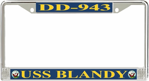 USS Blandy DD-943 License Plate Frame