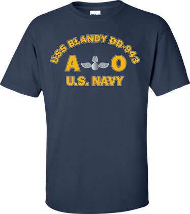 USS BLANDY DD-943 Rate AO Aviation Ordnanceman T-Shirt