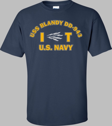 USS BLANDY DD-943 Rate IT Information Systems Technician T-Shirt