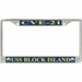 USS Block Island CVE-21 License Plate Frame