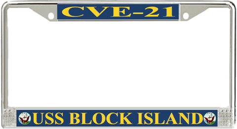 USS Block Island CVE-21 License Plate Frame
