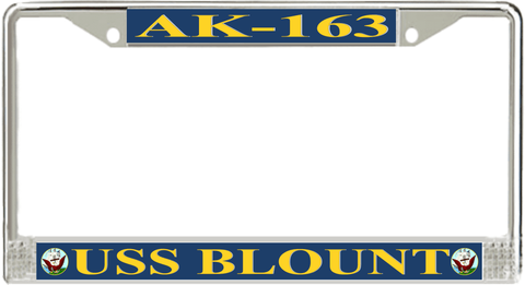 USS Blount AK-163 License Plate Frame
