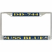 USS Blue DD-744 License Plate Frame