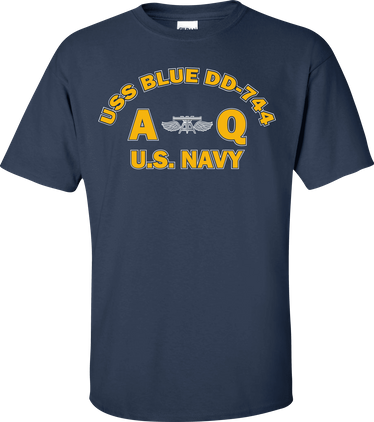 USS BLUE DD-744 Rate AQ Aviation Fire Control Technician T-Shirt