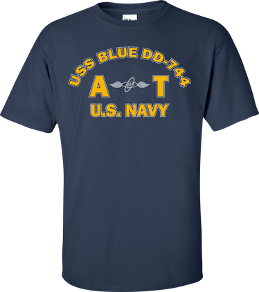 USS BLUE DD-744 Rate AT Aviation Electronics Technician T-Shirt