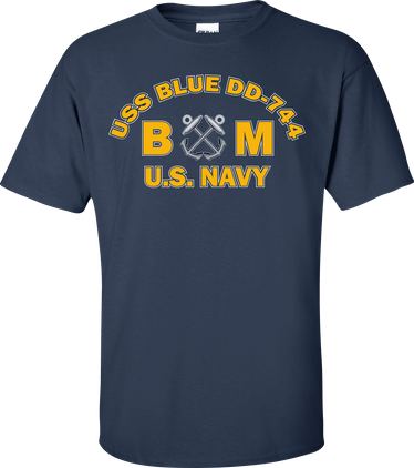 USS BLUE DD-744 Rate BM Boatswains Mate T-Shirt