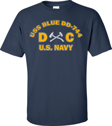 USS BLUE DD-744 Rate DC Damage Controlman T-Shirt