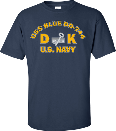 USS BLUE DD-744 Rate DK Disbursing Clerk T-Shirt