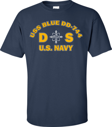 USS BLUE DD-744 Rate DS Data Systems Technician T-Shirt