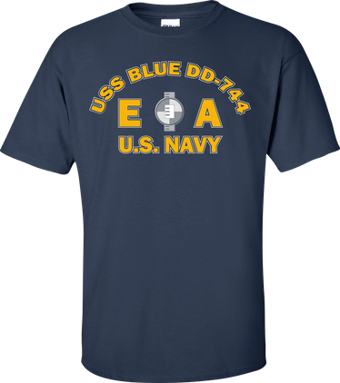 USS BLUE DD-744 Rate EA Engineering Aide T-Shirt