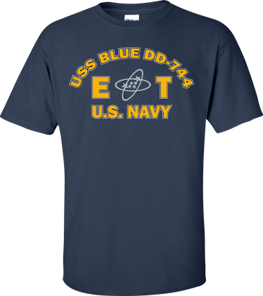 USS BLUE DD-744 Rate ET Electronics Technician T-Shirt