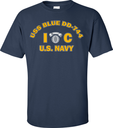 USS BLUE DD-744 Rate IC Interior Communications Electrician T-Shirt