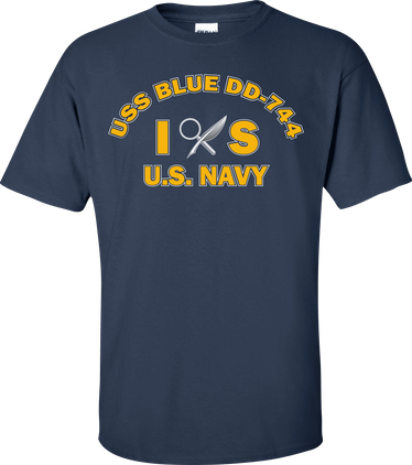 USS BLUE DD-744 Rate IS Intelligence Specialist T-Shirt