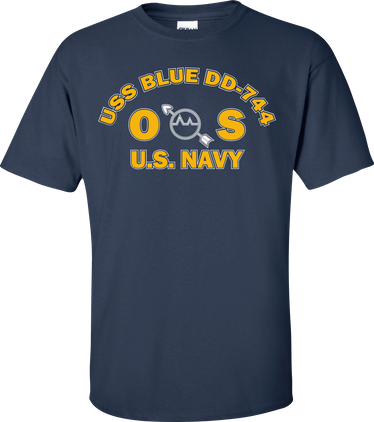 USS BLUE DD-744 Rate OS Operations Specialist T-Shirt