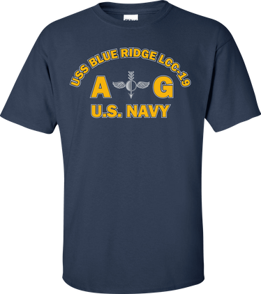 USS BLUE RIDGE LCC-19 Rate AG Aerographers Mate T-Shirt