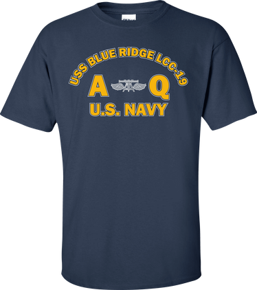 USS BLUE RIDGE LCC-19 Rate AQ Aviation Fire Control Technician T-Shirt