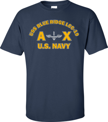 USS BLUE RIDGE LCC-19 Rate AX Antisubmarine Warfare Technician T-Shirt