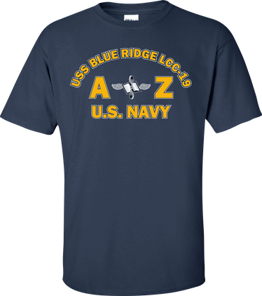 USS BLUE RIDGE LCC-19 Rate AZ Aviation Maintenance Administrationman T-Shirt