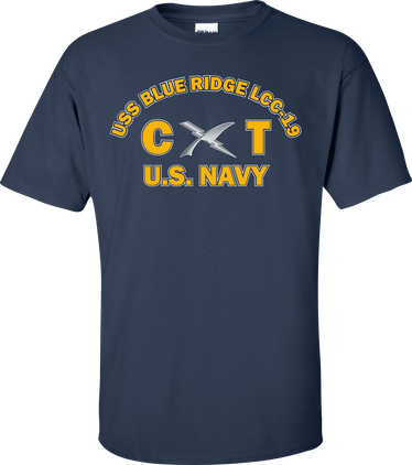 USS BLUE RIDGE LCC-19 Rate CT Cryptologic Technician T-Shirt