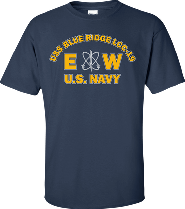 USS BLUE RIDGE LCC-19 Rate EW Electronics Warfare Technician T-Shirt
