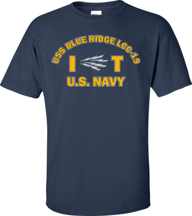 USS BLUE RIDGE LCC-19 Rate IT Information Systems Technician T-Shirt