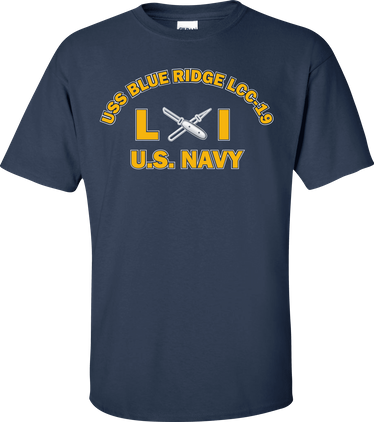 USS BLUE RIDGE LCC-19 Rate LI Lithographer T-Shirt