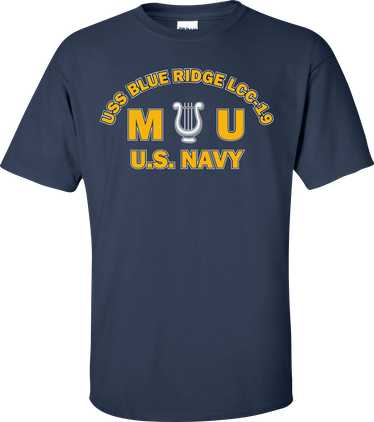 USS BLUE RIDGE LCC-19 Rate MU Musician T-Shirt