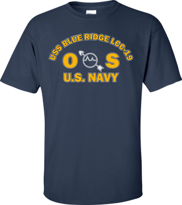 USS BLUE RIDGE LCC-19 Rate OS Operations Specialist T-Shirt