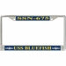 USS Bluefish SSN-675 License Plate Frame